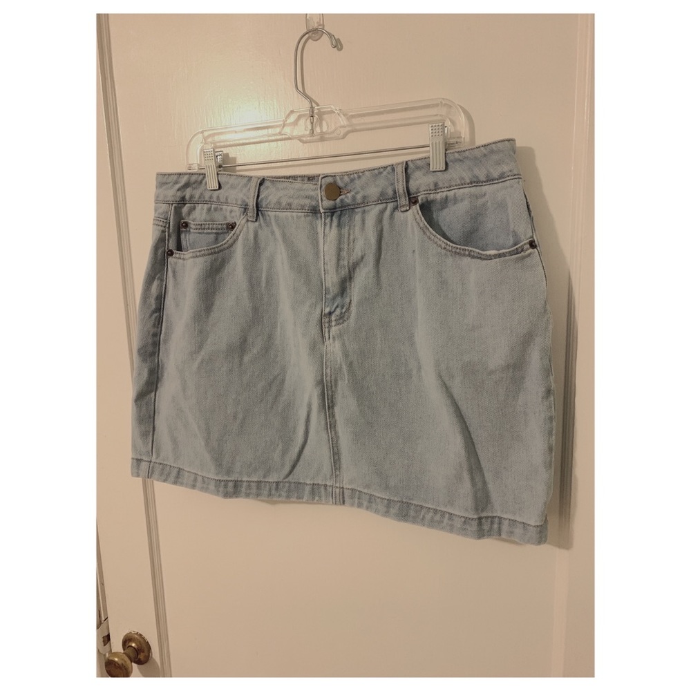 F21+ Jean Mini Skirt